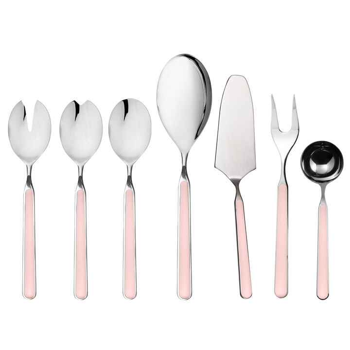 Fantasia 7-Piece Serving Set in Pale Rose