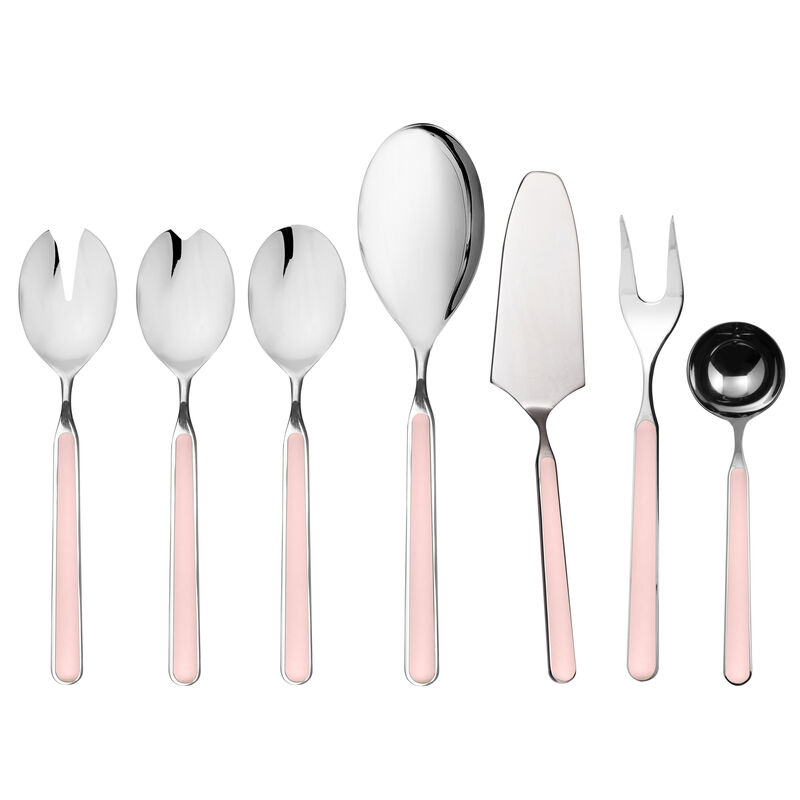 Fantasia 7-Piece Serving Set in Pale Rose