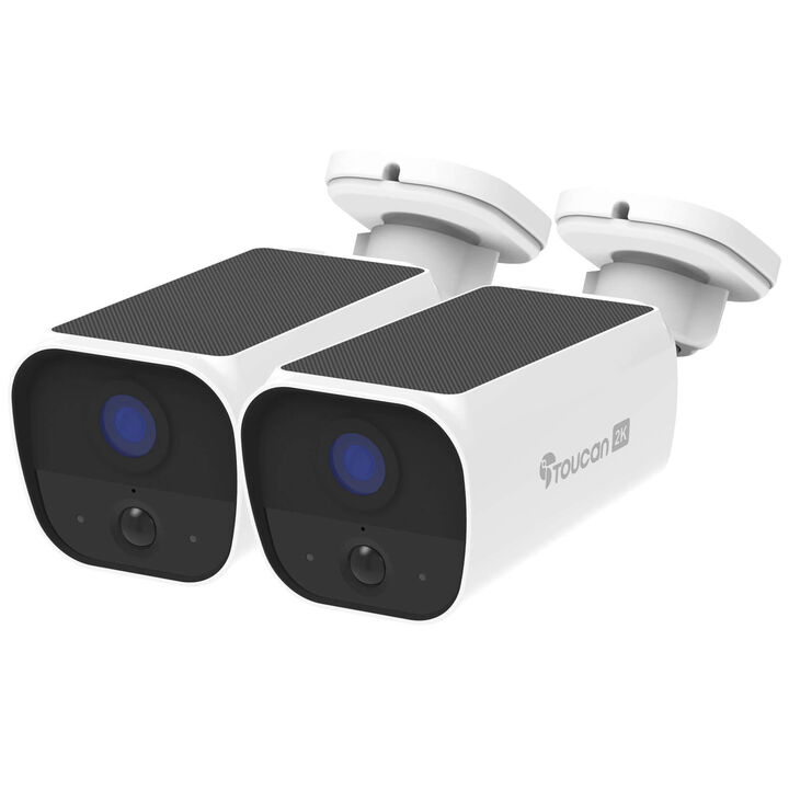 Toucan Wireless Solar Security camera 2 pack