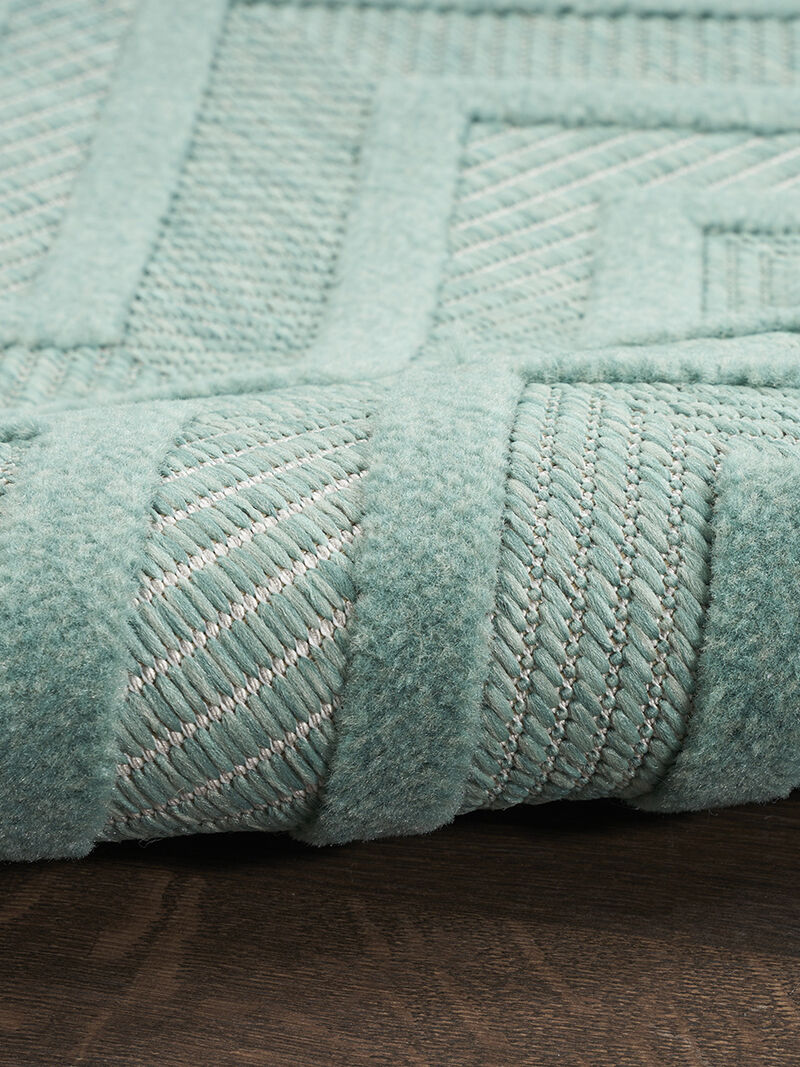 Versatile NRV01 Aqua/Teal 2' x 4' Rug image number 4