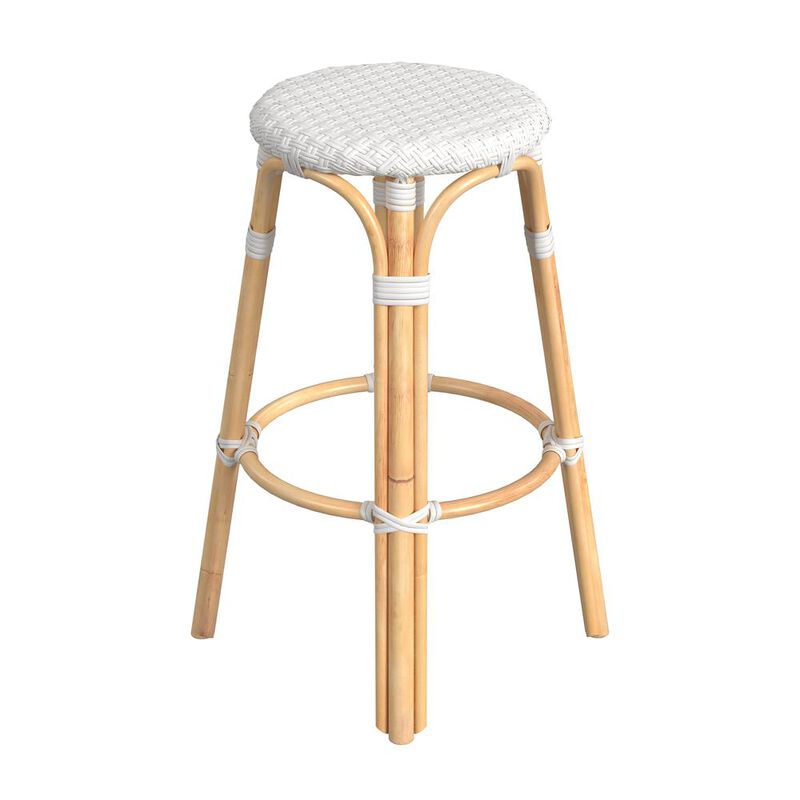 Butler Specialty Tobias Round Rattan 30" Bar Stool image number 3