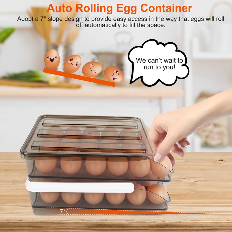 Egg Container Holder for Refrigerator image number 3