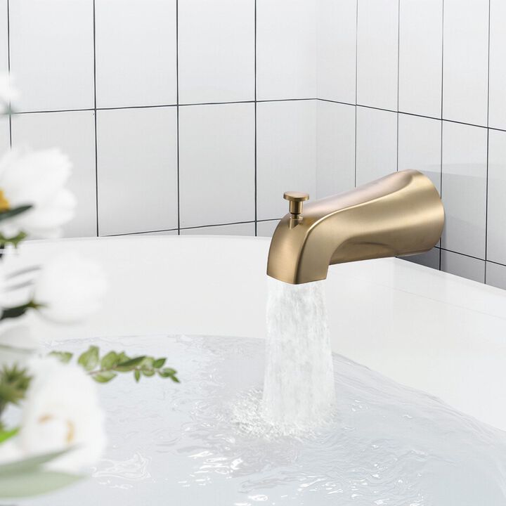 Complete Tub Shower Set with Rainfall Head, Handheld Spray and Tub Spout