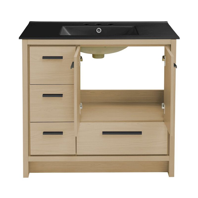 Virage 36 in. Bathroom Vanity with 3-Hole Ceramic Sink Top image number 4