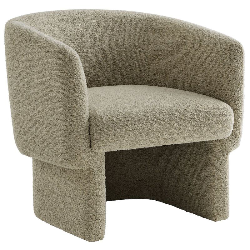 Muse Boucle Fabric Barrel Accent Chair image number 0