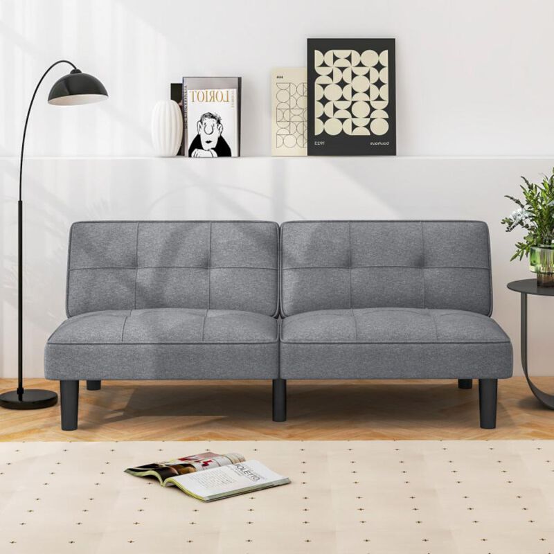 Hivvago Convertible Folding Futon Sofa Bed with 6-Position Adjustable Backrest