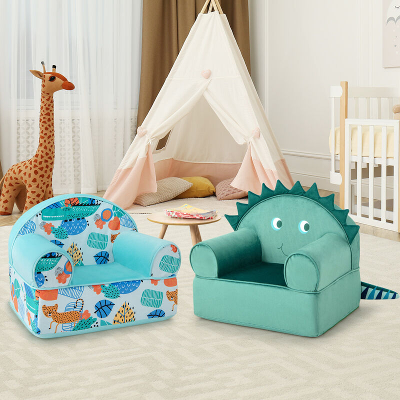 Original Kids Sofa with Armrest and Thick Cushion