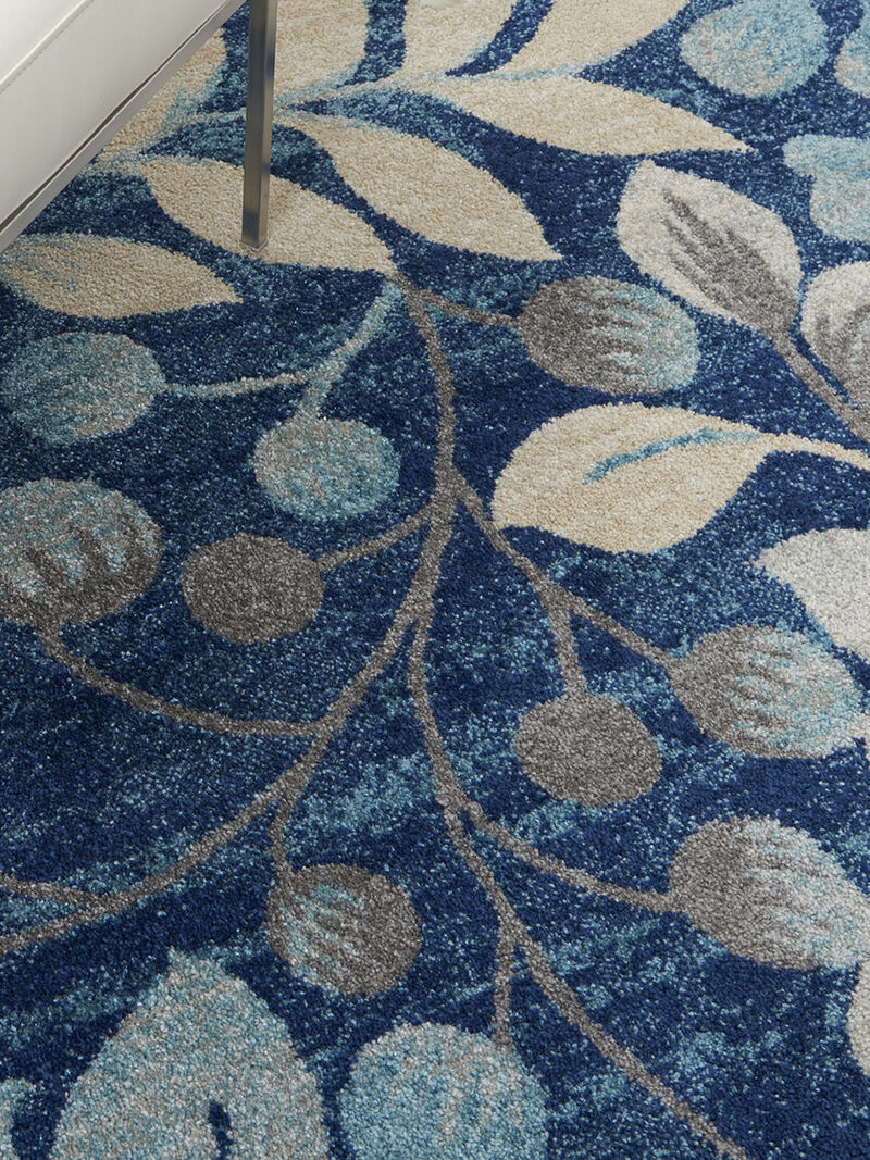 Tranquil TRA03 Navy 4' x 6' Rug