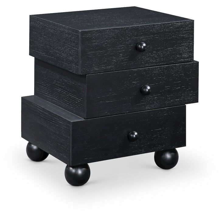 Meridian Furniture Askew Black Night Stand