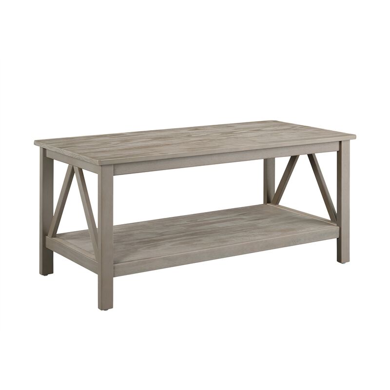 Linon Titian Driftwood Coffee Table