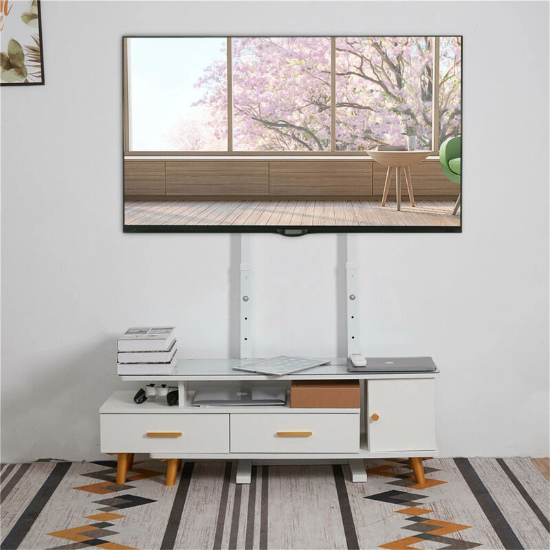 Extra Large Floor TV Stand, TV Mount Adjustable Height Free Standing for 32&rdquo;-65&rdquo; LED LCD Home Office image number 2