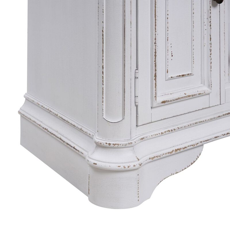 Liberty Furniture Magnolia Manor 82 Inch TV Console  - Antique White & Weathered Bark image number 6