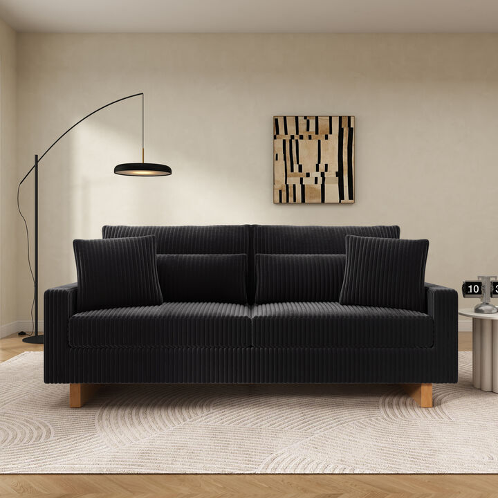 Merax Modern Corduroy Loveseat Sofa