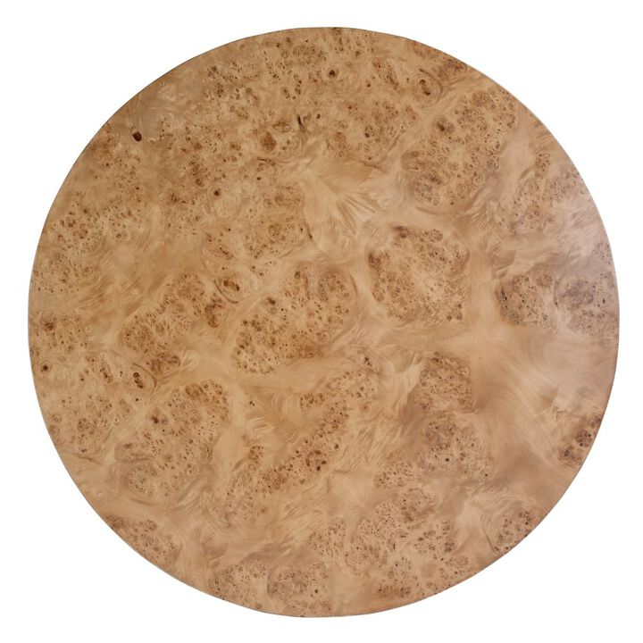 Butler Specialty Billie Round Burl Coffee Table, Brown