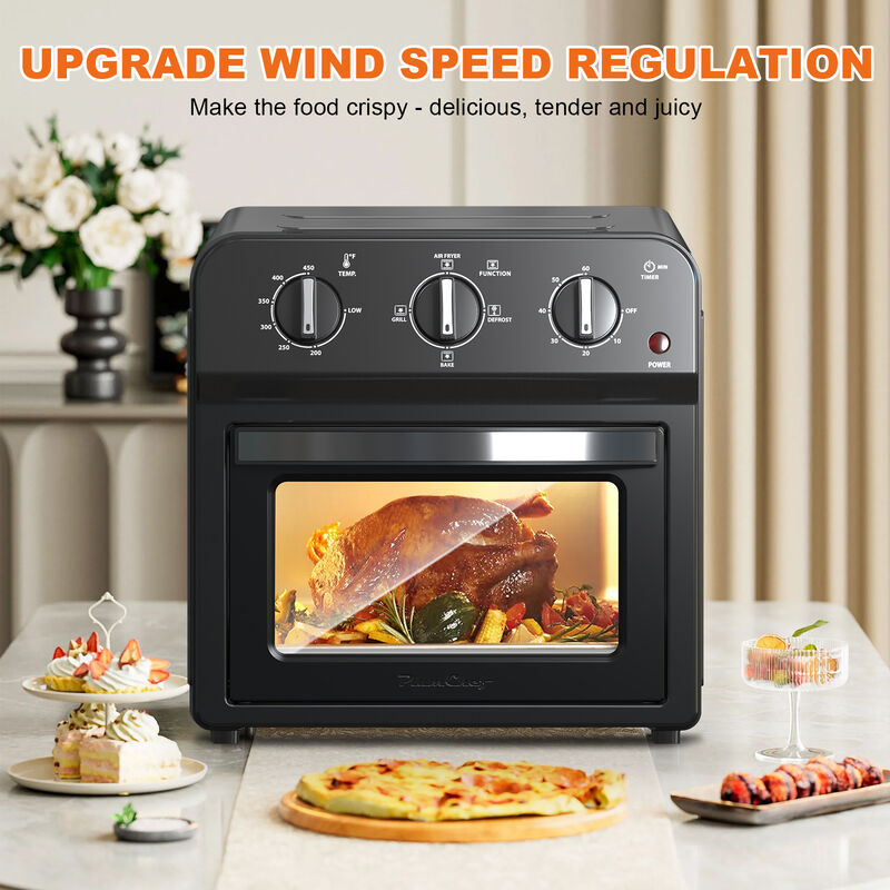 13 QT Family Size Air Fryer Toaster Oven Combo, 360&deg; Hot Air Circulation, Multifunctional Convection Countertop Oven image number 2