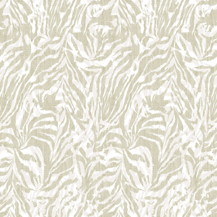 Davy Taupe Zebra Wallpaper (Set of 2)