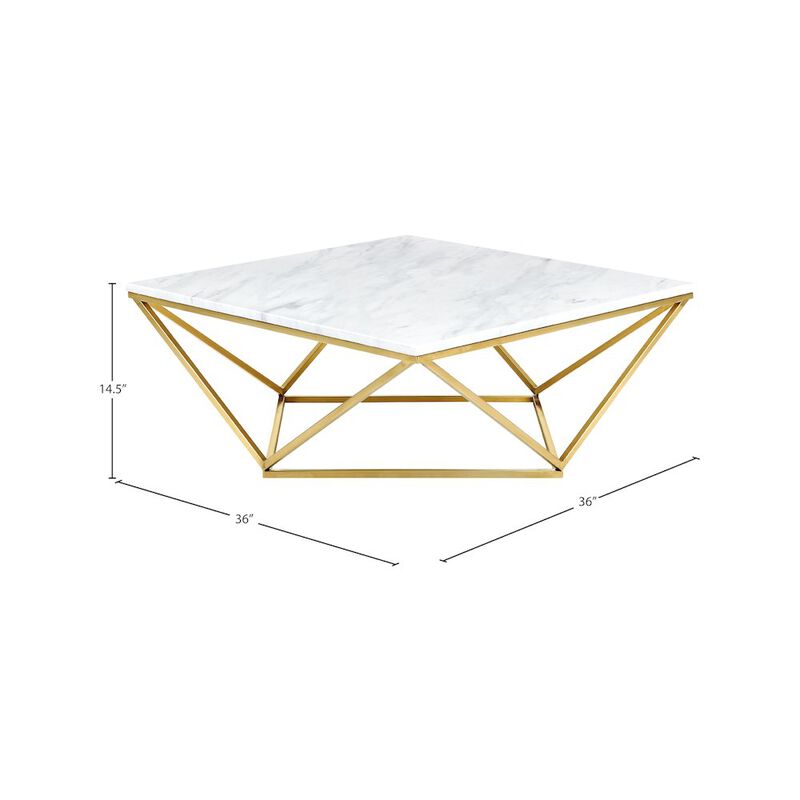 Meridian Furniture Mason Gold Coffee Table