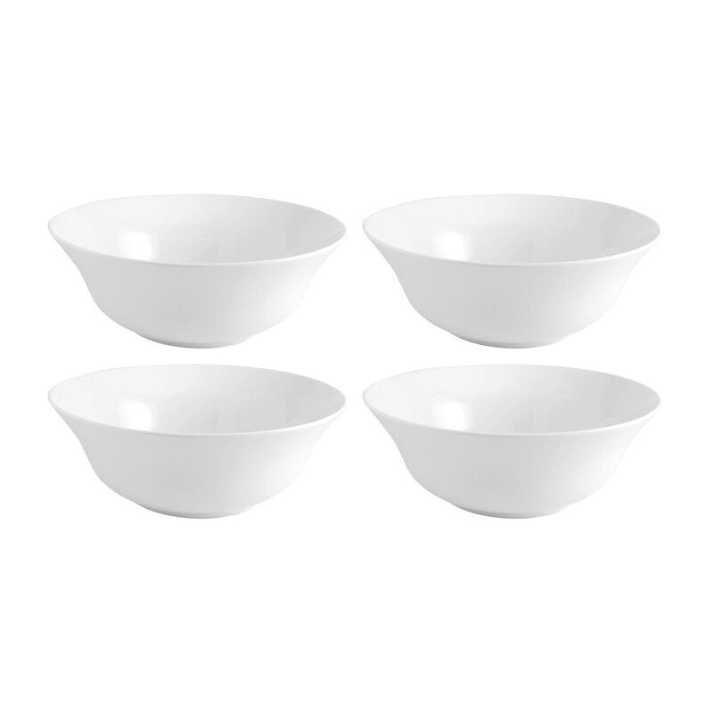Delta-Coupe dia.6.25" h:1.75" 14 oz. Round White Porcelain Bowl (Set of 4) image number 0