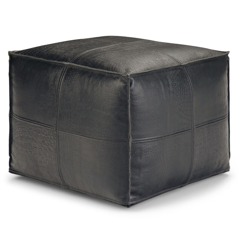Simpli Home Bowen Square Pouf image number 0
