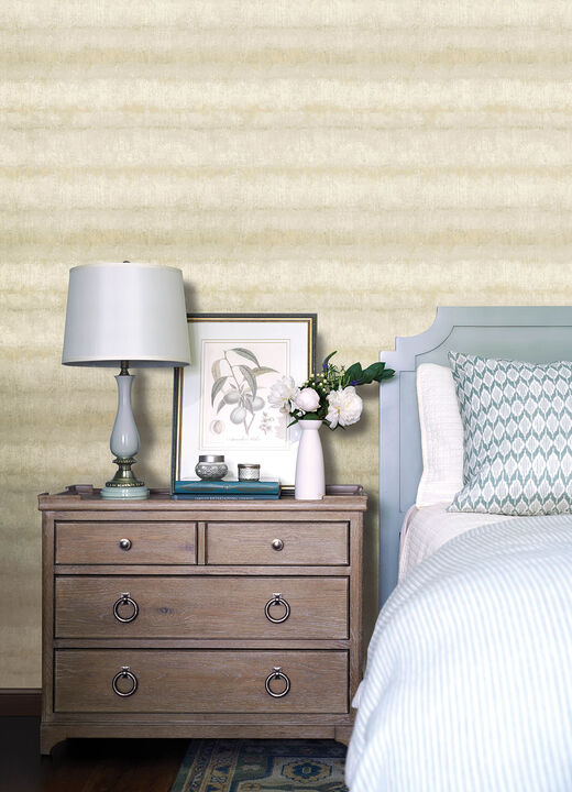 Morningtide Neutral Textured Stripe Wallpaper (Set of 2)