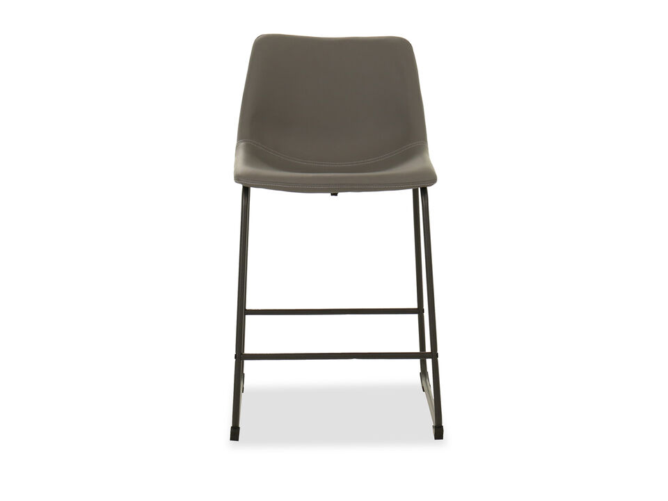 Centiar Upholstered Bar Stool, Gray