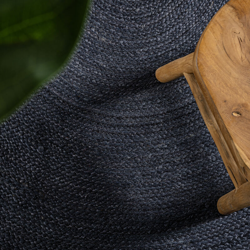 Zara Braided Coastal Cottage Round Jute Round Area Rug