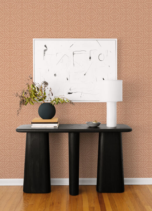 Hesper Rust Geometric Wallpaper (Set of 2)