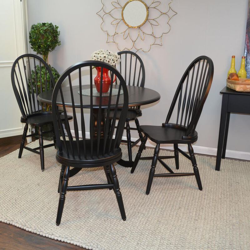 Carolina Living Windsor Dining Chair - Antique Black