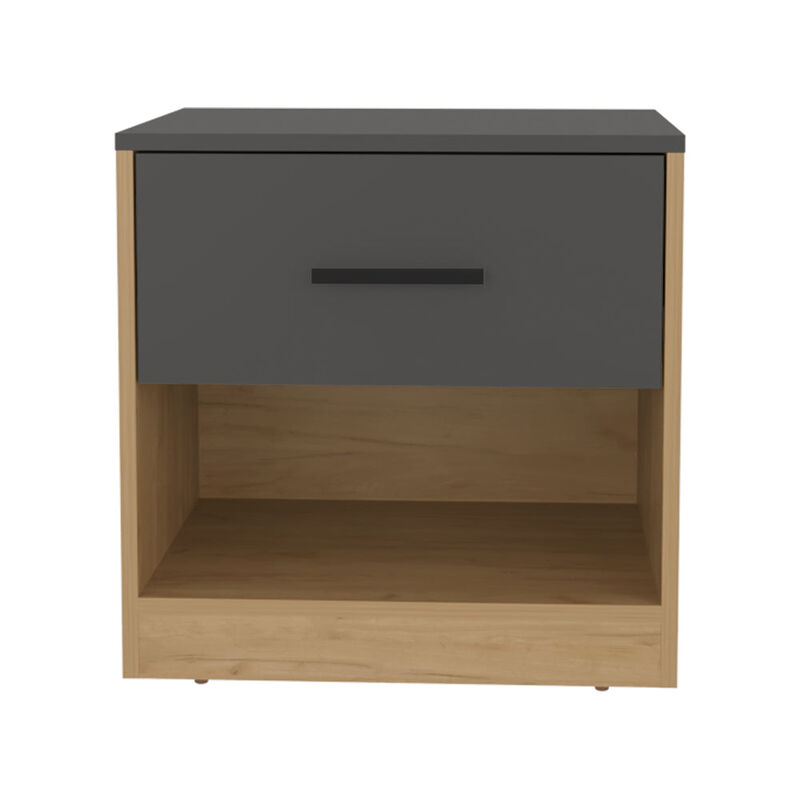 Kemp Mill Nightstand, Matt Grey/Macadamia