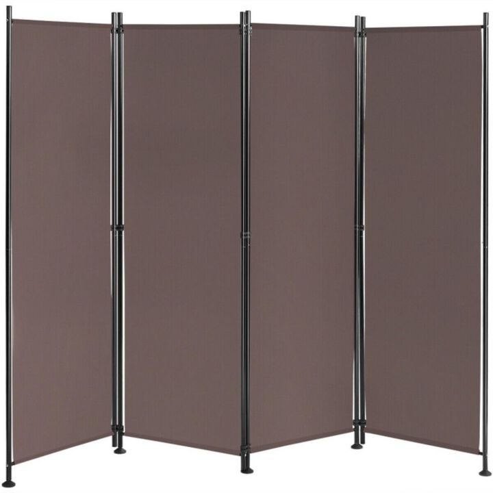 Hivvago 4-Panel Room Divider Folding Privacy Screen