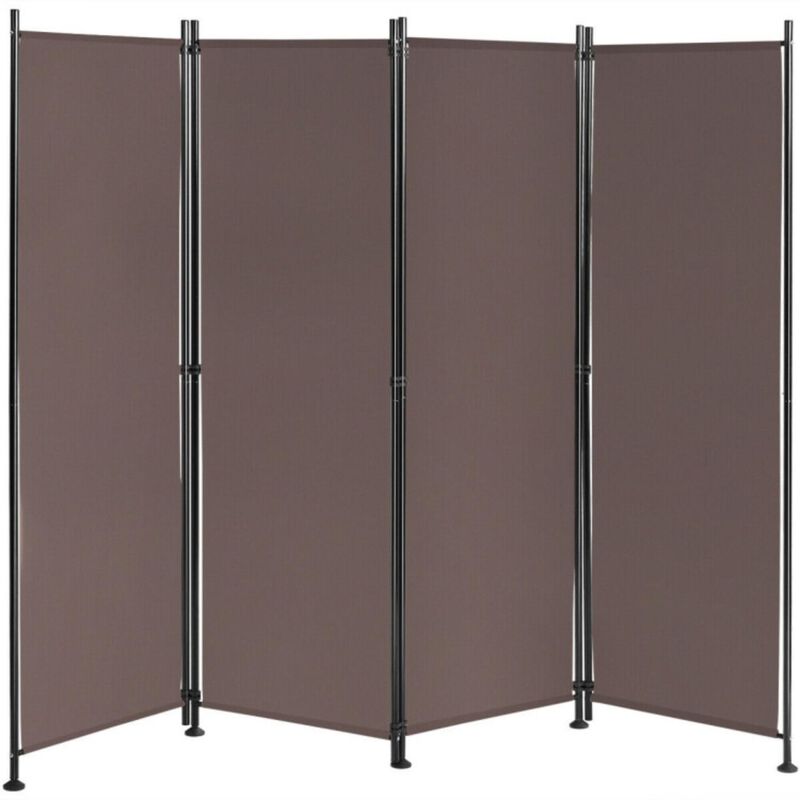 Hivvago 4-Panel Room Divider Folding Privacy Screen