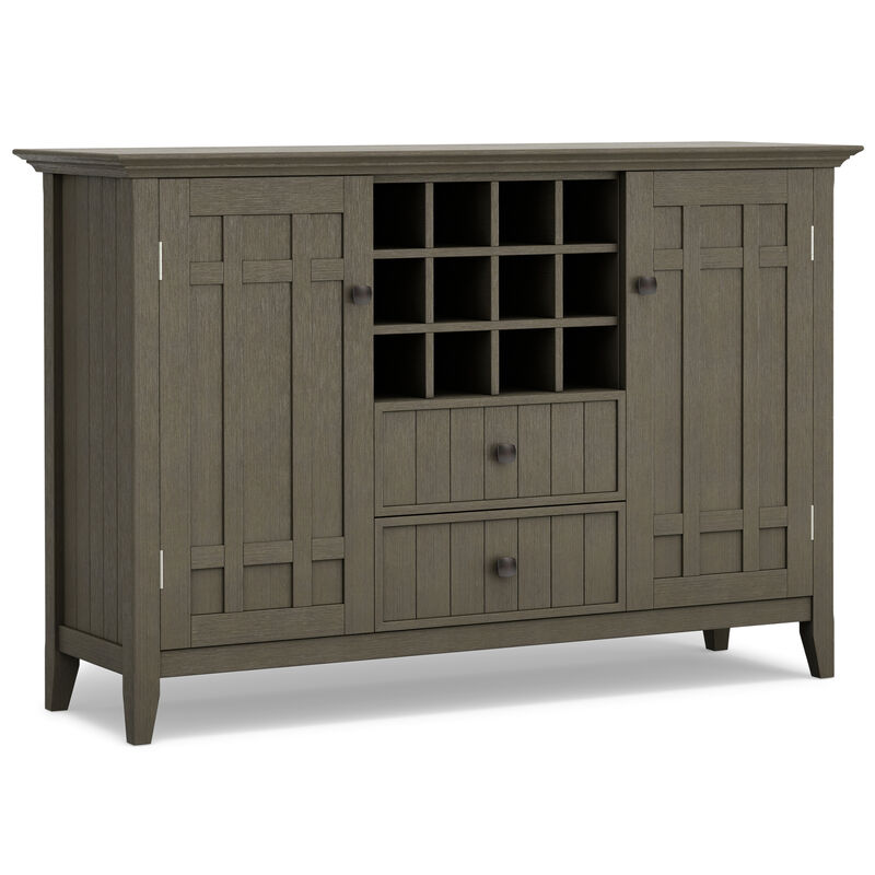 Simpli Home Bedford Sideboard Buffet and Wine Rack image number 0