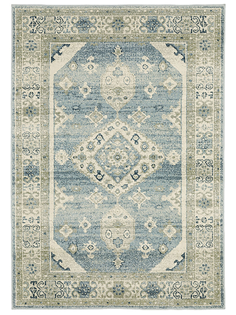 Branson 03A 5'3" x 7'3" Blue Rug image number 0