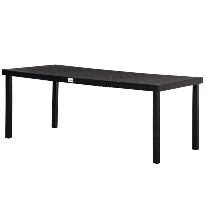 Hivvago Aluminum Frame Dining Table for Backyard or Garden