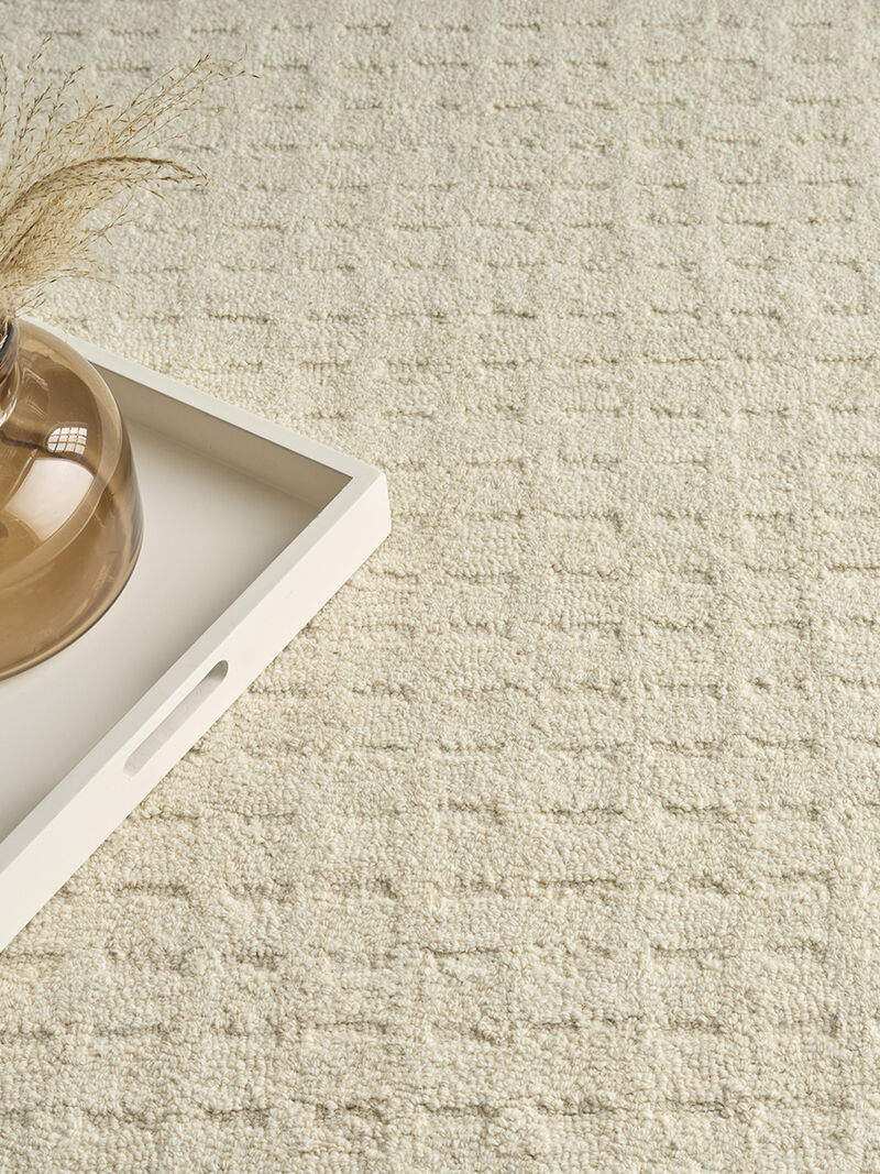 Pure Grids PGR01 Ivory/Beige 3'9" x 5'9" Rug