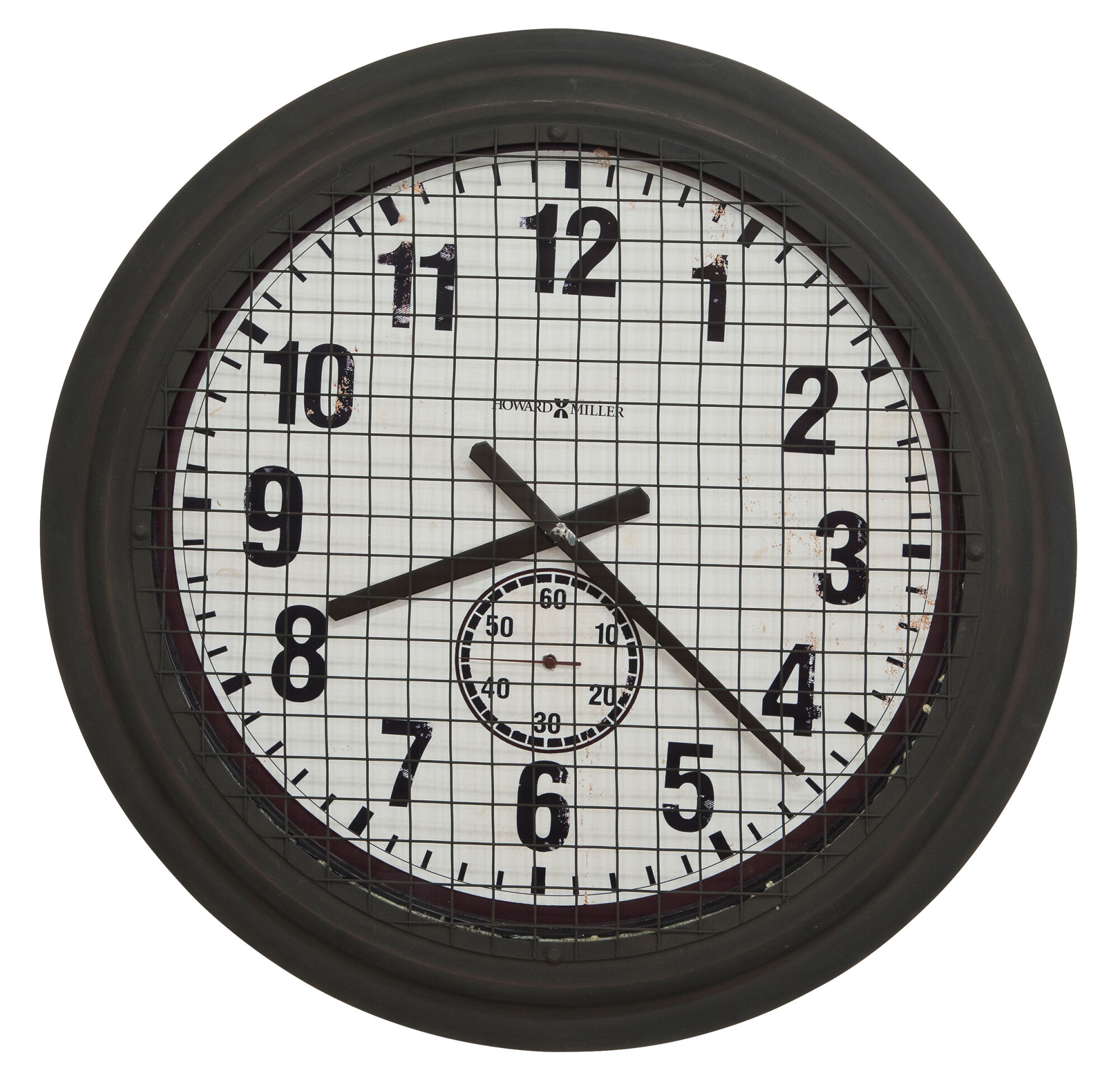 Howard Miller 掛時計 Howard Miller 625625 Howard Miller Grid Iron Works Wall Clock 625625