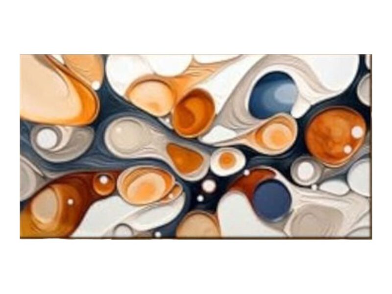 Wall Art Living Room Elegant Curves Abstract Modern Lightness Office Decor Frame image number 0