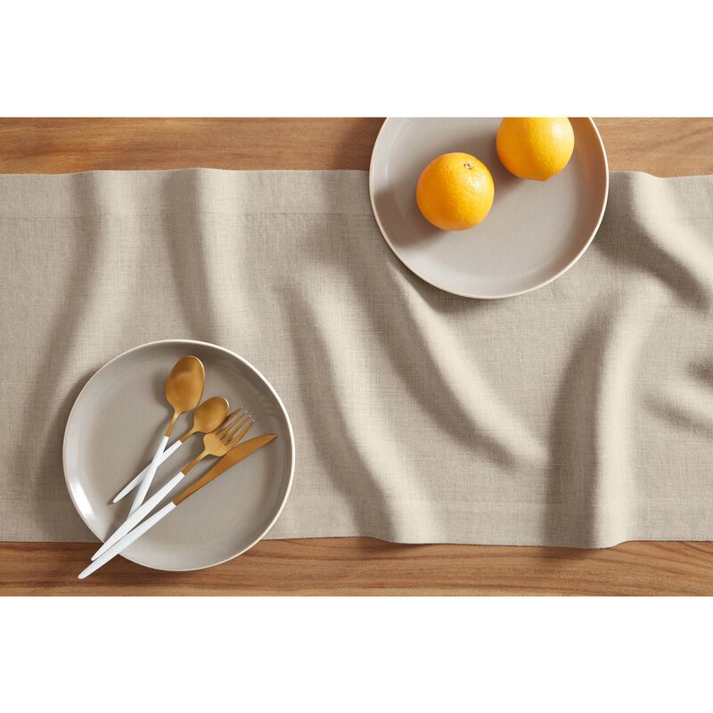 Solino Home 100% Pure Linen Table Runner - Sonoma