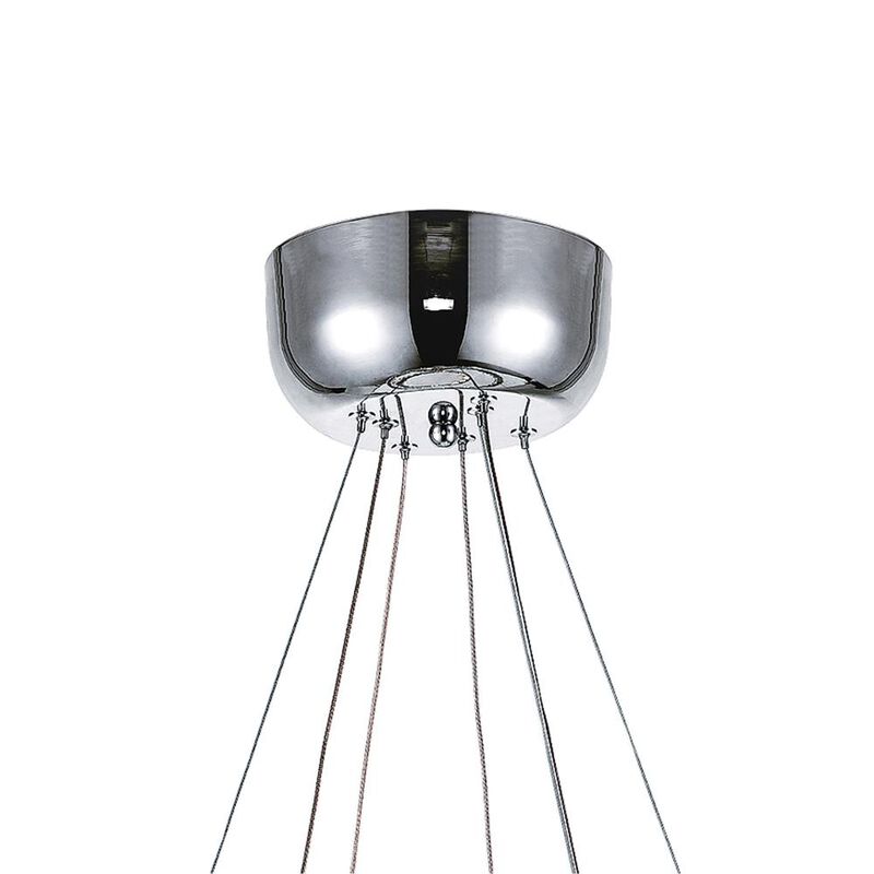 Ring LED Chandelier With Chrome Finish