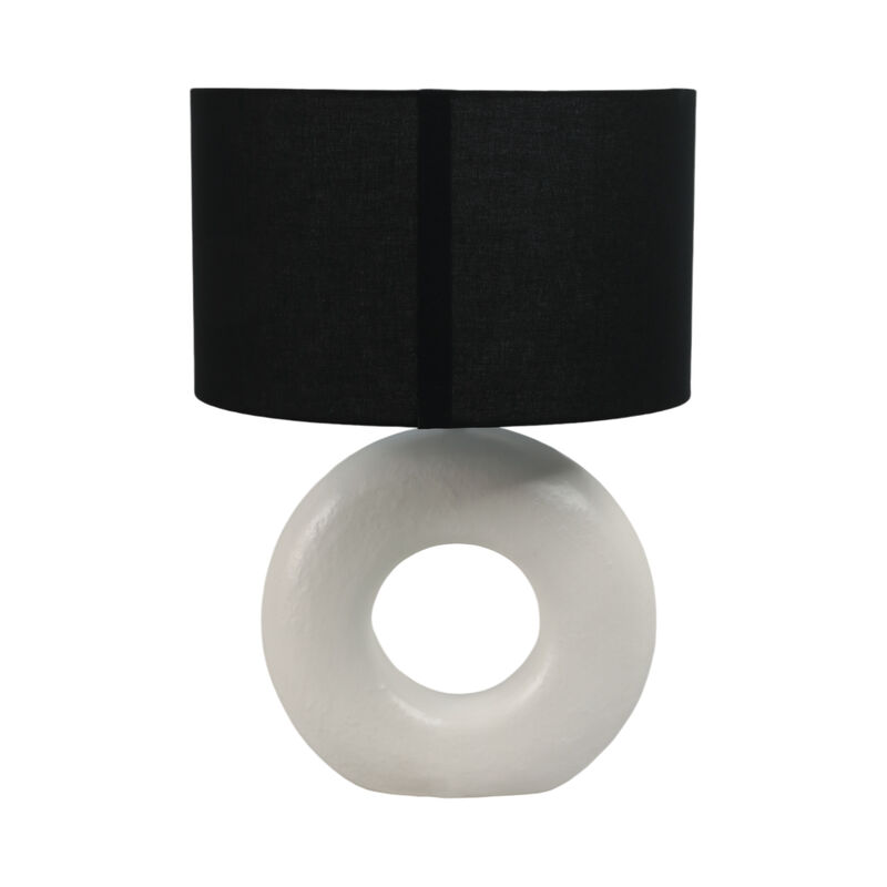 26" Textured Round Table Lamp image number 3