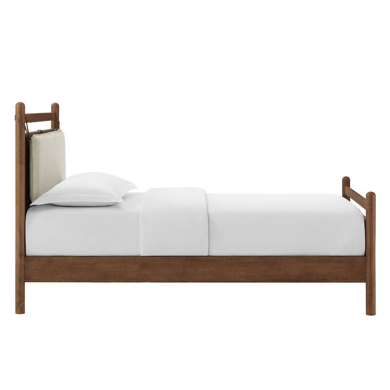 Leni Twin Size Wood Platform Bed Frame image number 5