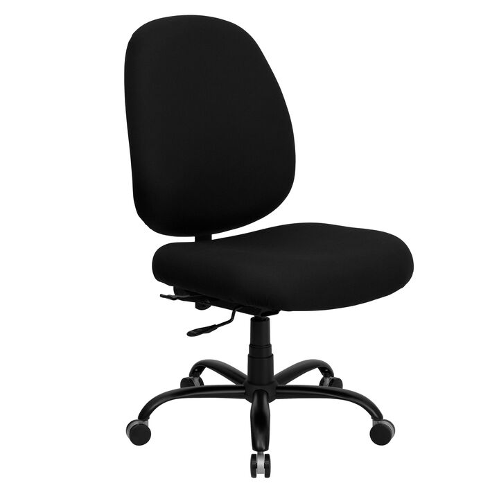 HERCULES Series Big & Tall 400 lb. Rated Black Fabric Executive Swivel Ergonomic Office Chair with Adjustable Back