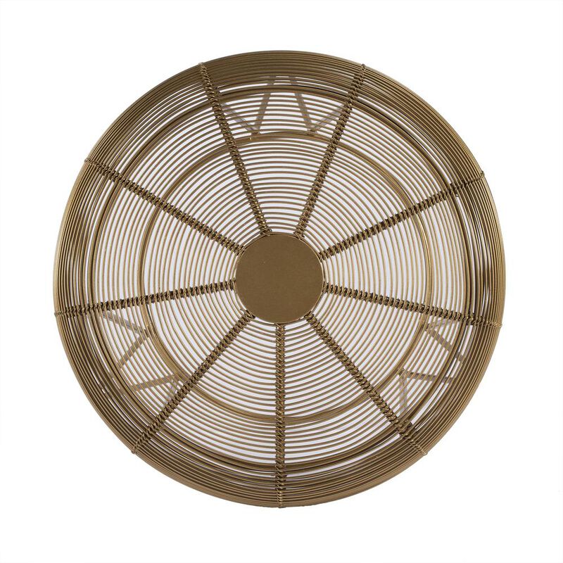 Butler Specialty Allen Decorative Wire Side Table, Antique Gold image number 5