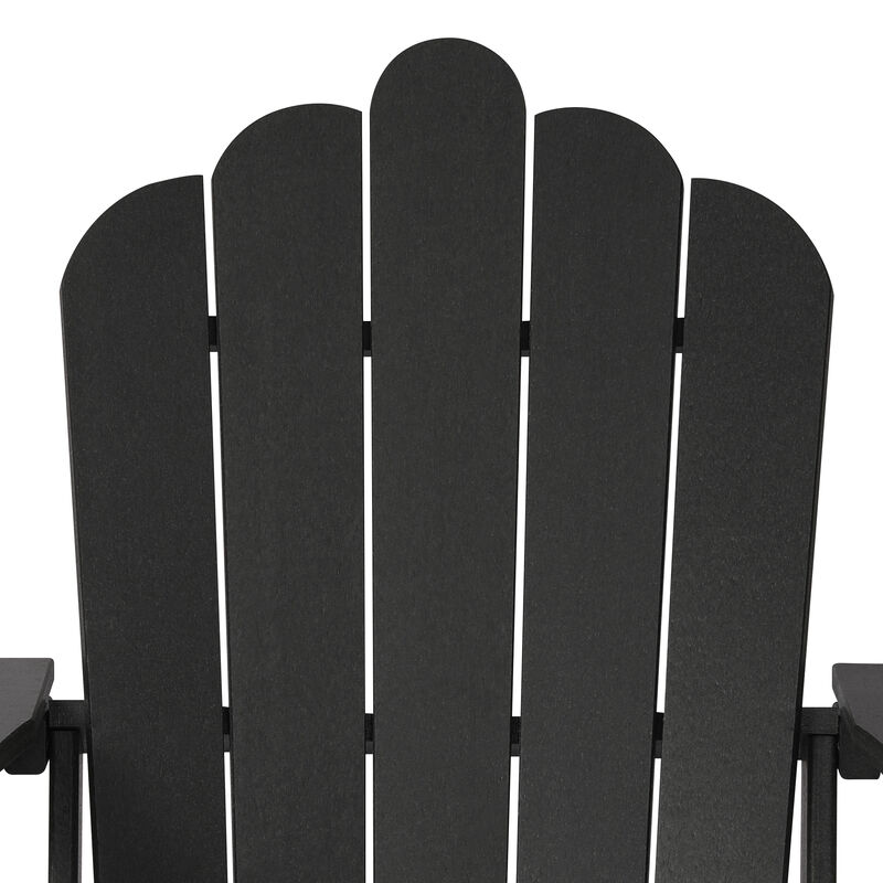 WestinTrends 4-Piece Adirondack Chairs with Cup Holders and Table Set