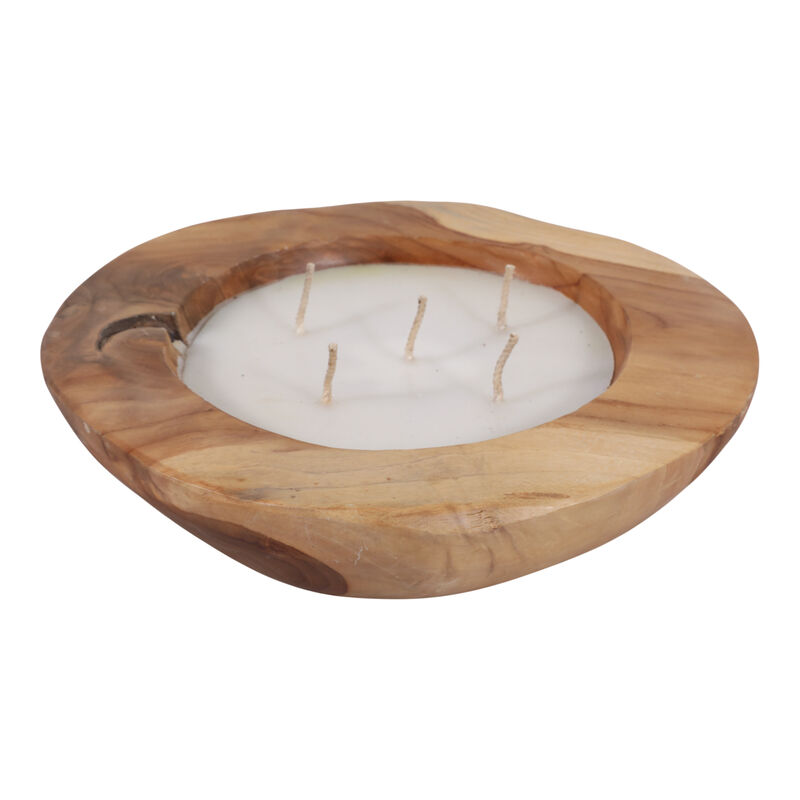 12" Vanilla Teakwood Candle image number 4