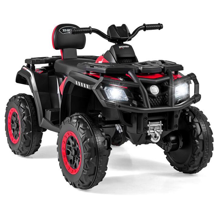 24V Two Seater Kids ATV Vehicle with 4 Motors Music and LED Light Features