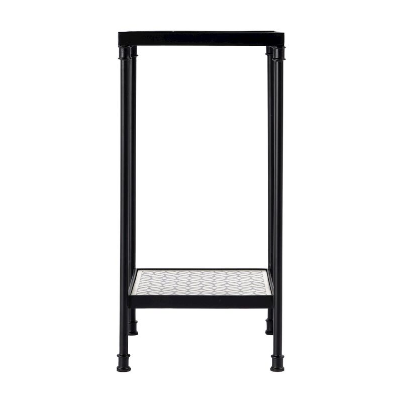 Butler Specialty Lana Resin and Bone Inlay Side Table, Gray