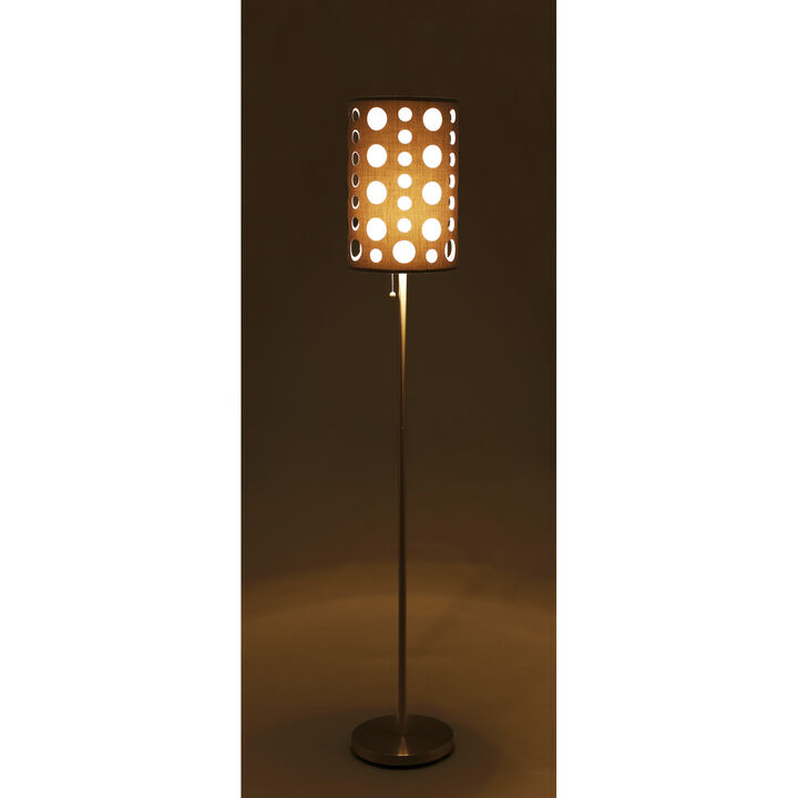 Streamdale 62''H Grey/White Retro Floor Lamp