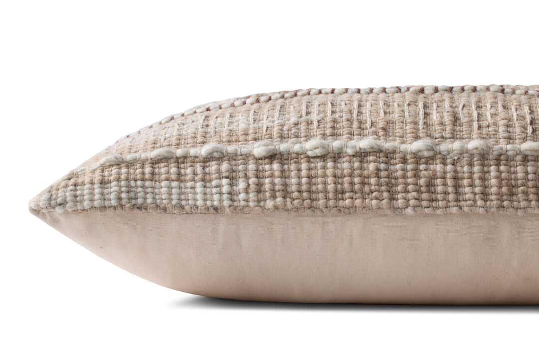 PLL0124 Ivory/Beige 12''x27'' Cover w/Down Pillow