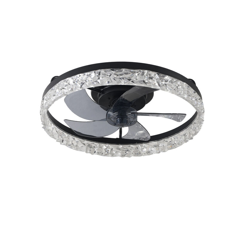 ELEMENT ACE Quiet Reversible Ceiling Fan with Integrated Dimmable LED Light, Remote & Smart App Control, Adjustable Speed for Bedroom Kitchen Home Office Use image number 0